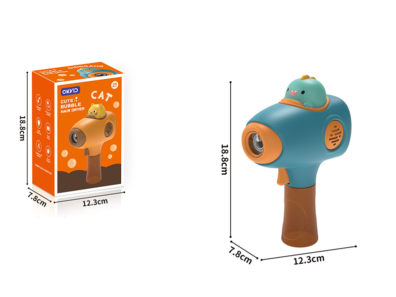 Hand Held Bubble Machine - Cute Dinosaur
