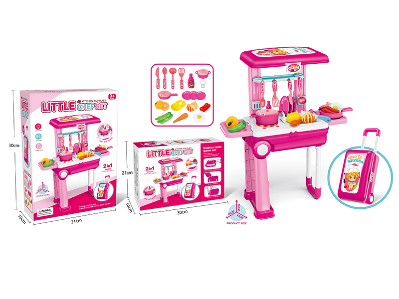 Pink Luggage Cook Series Play House Toys