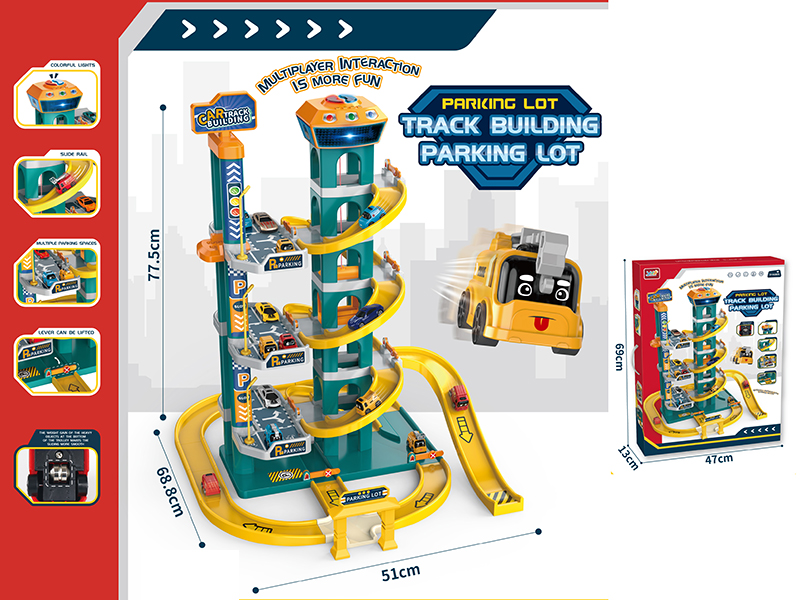 Seven-Layer Track Building Parking Lot