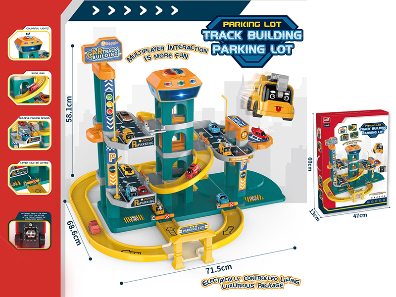 Four-Layer Track Building Parking Lot