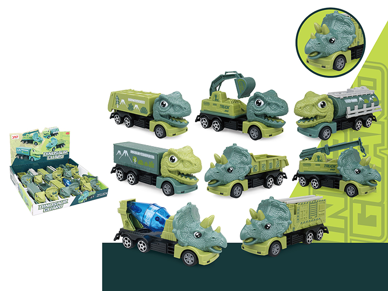 Dinosaur Friction Engineering Truck 12pcs