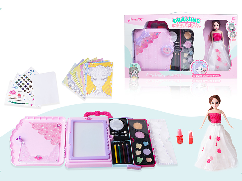DIY Drawing Makeup Box + Doll