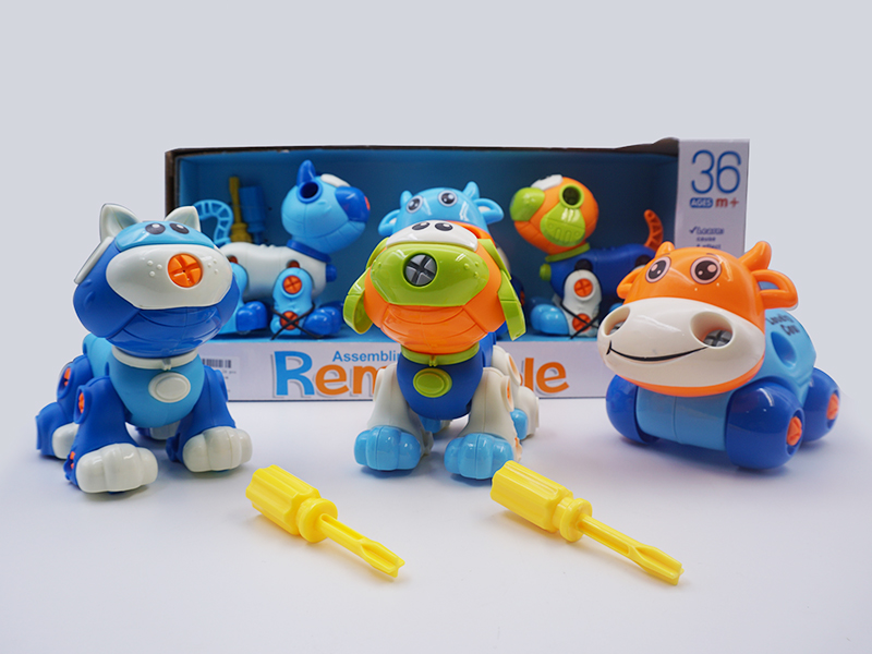 Assembly Toys(Cat + Dog + Cow)