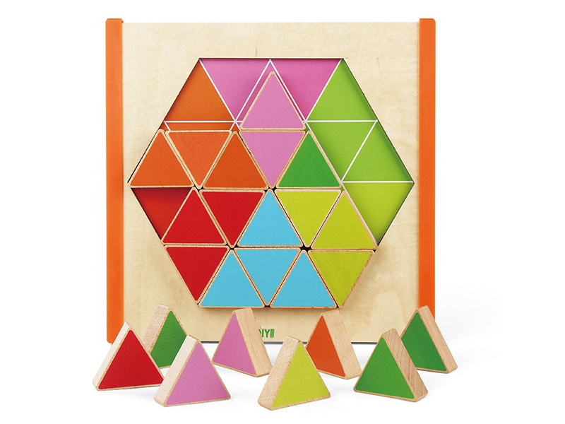 Wooden Hexagon Puzzle Board