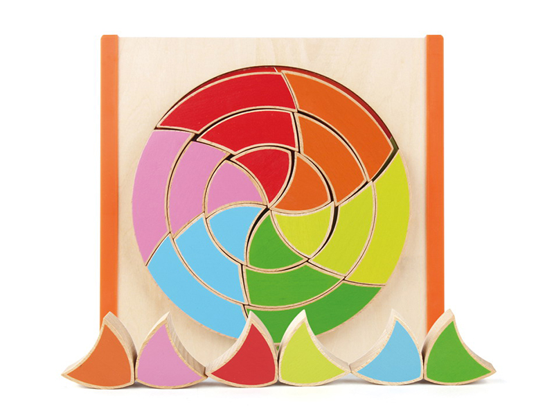 Wooden Mosaic Puzzle Board