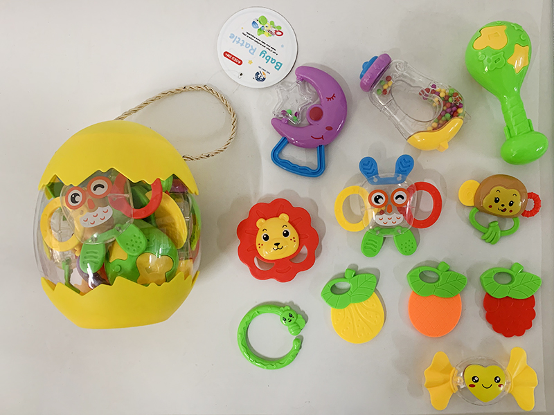Baby Rattles  & Teether 11pcs