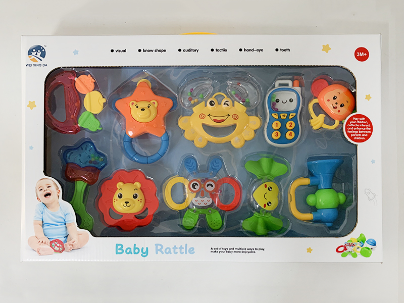 Baby Rattles  & Teether 10pcs