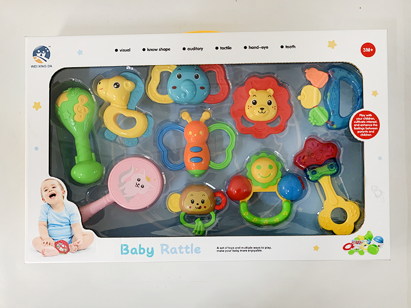Baby Rattles  & Teether 10pcs