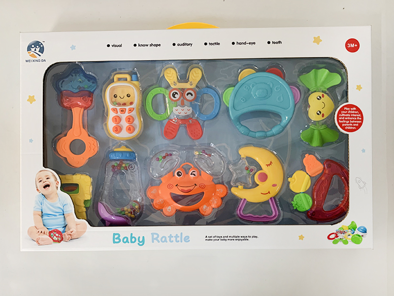 Baby Rattles  & Teether 13pcs