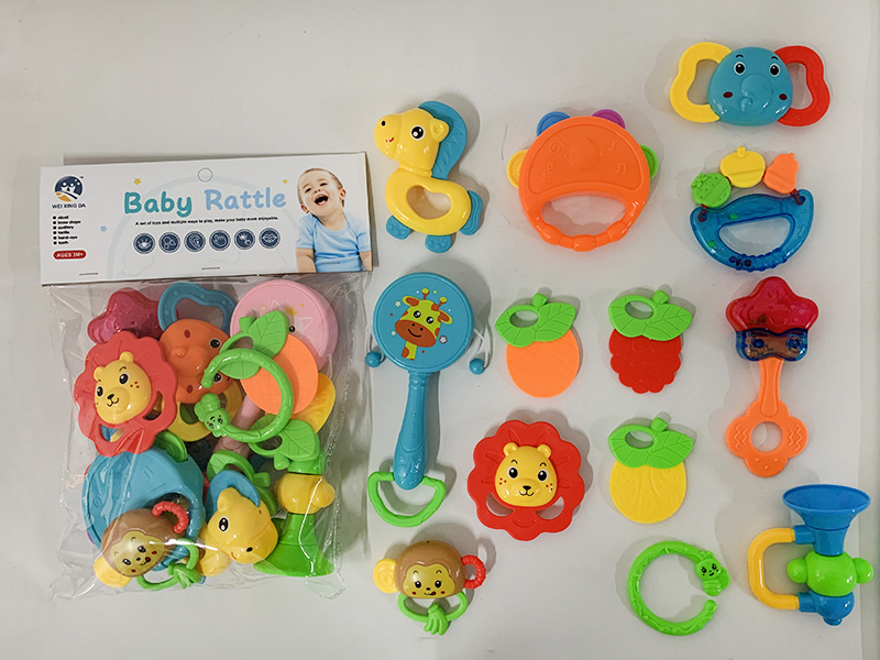 Baby Rattles  & Teether 13pcs