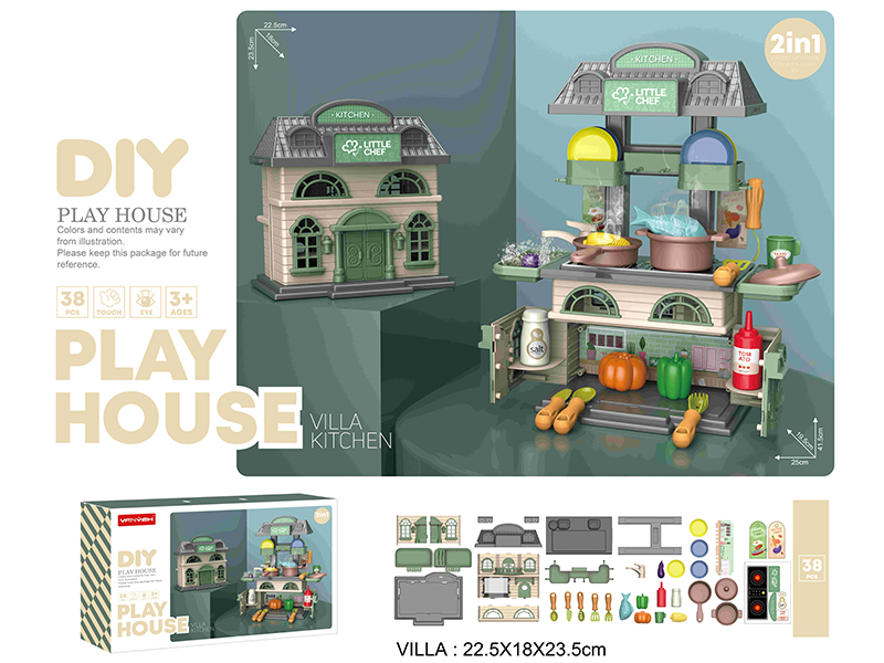 2 In 1 Kitchen Villa(38pcs)