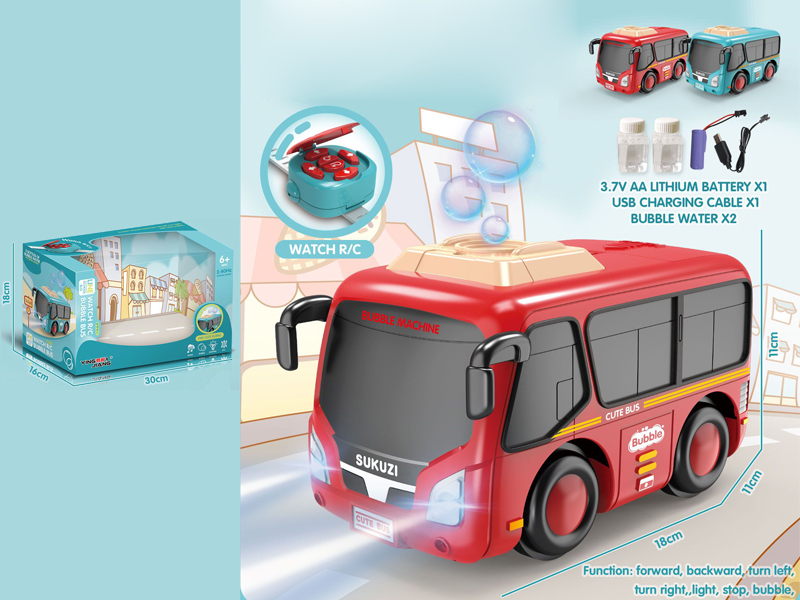 Watch R/C Bubble Bus(Music,Light,2.4G)