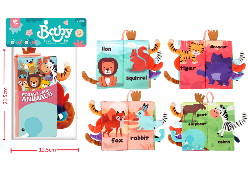 Forest Animal Tail Cloth Book