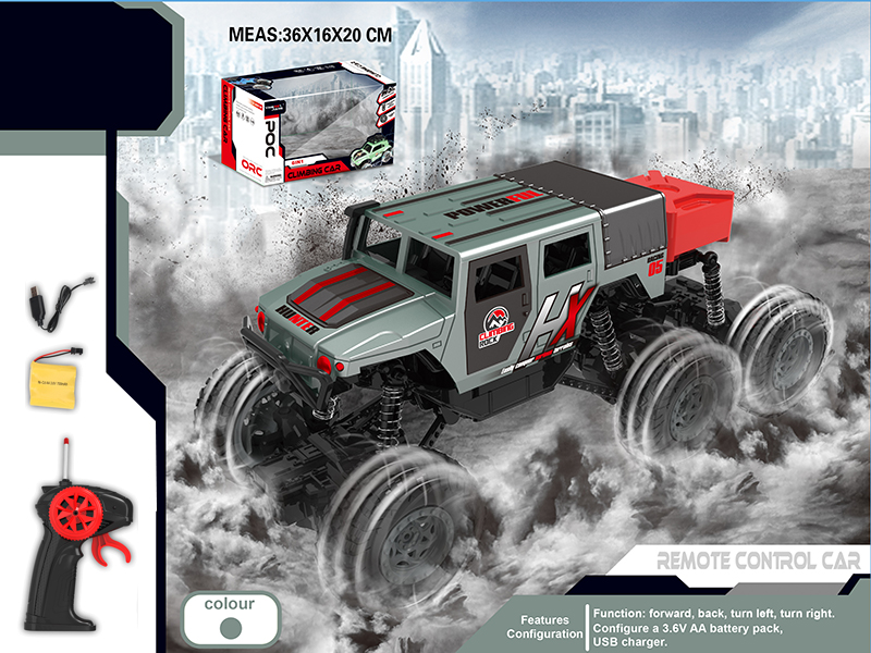 1:18 4CH Six-Wheeled Remote Control Climbing Car With Open Door