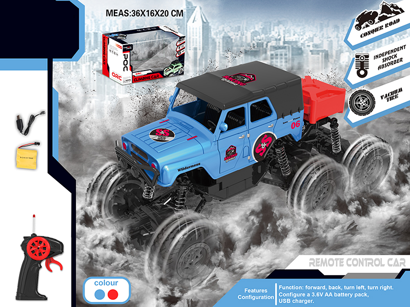 1:18 4CH Six-Wheeled Remote Control Climbing Car With Open Door