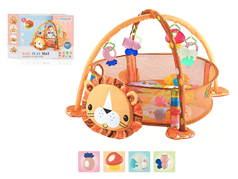 3 In 1 Lion Game Ball Pool With 12 Balls