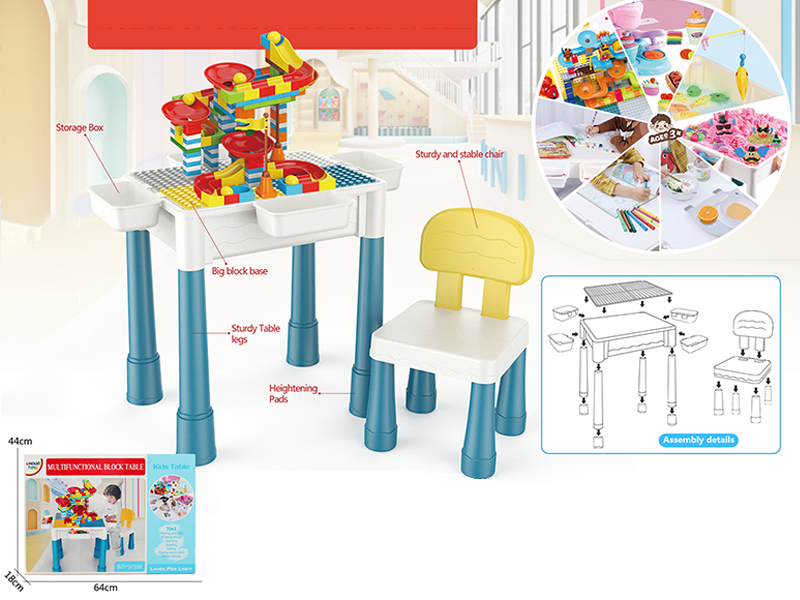 Large Particles Building Blocks Table
