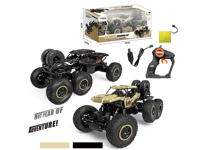 1:10 2.4G Remote Control Six-Wheel Four-Wheel Drive Alloy Climbing Car