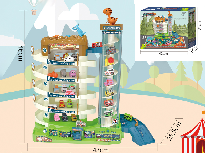 6Layer Dinosaur Parking Building