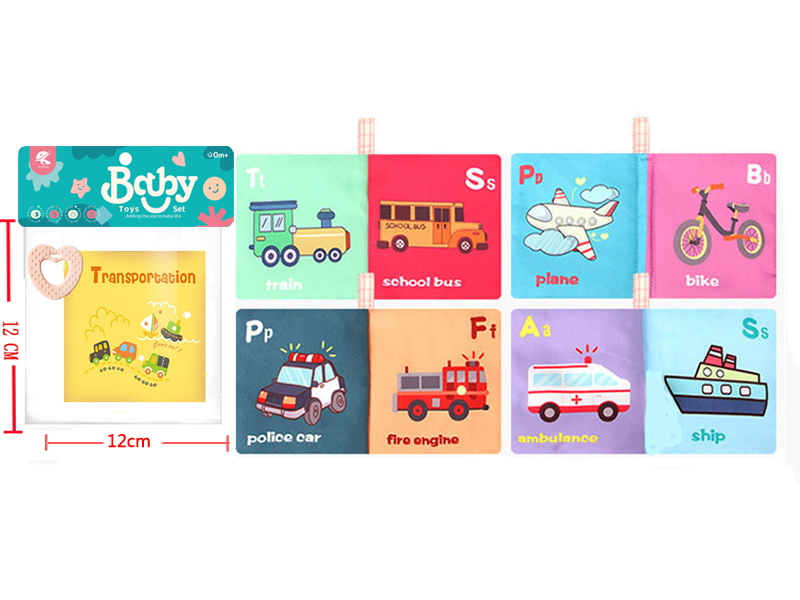 Traffic Cloth Book With Teether ,BB Whistle