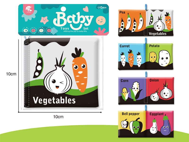 Vegetables Cognitive  Cloth Book