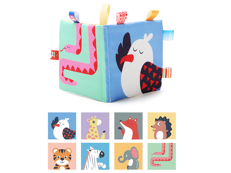 14cm Animal Cognitive Cloth Book