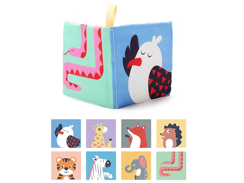 14cm Animal Cognitive Cloth Book
