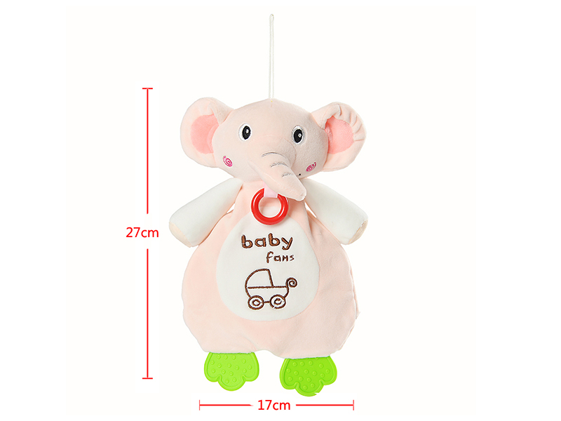 Elephant  Baby Soothing Hand Puppet With Teether