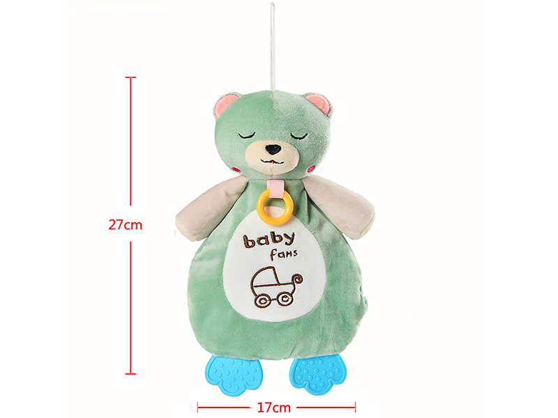 Bear Baby Soothing Hand Puppet With Teether
