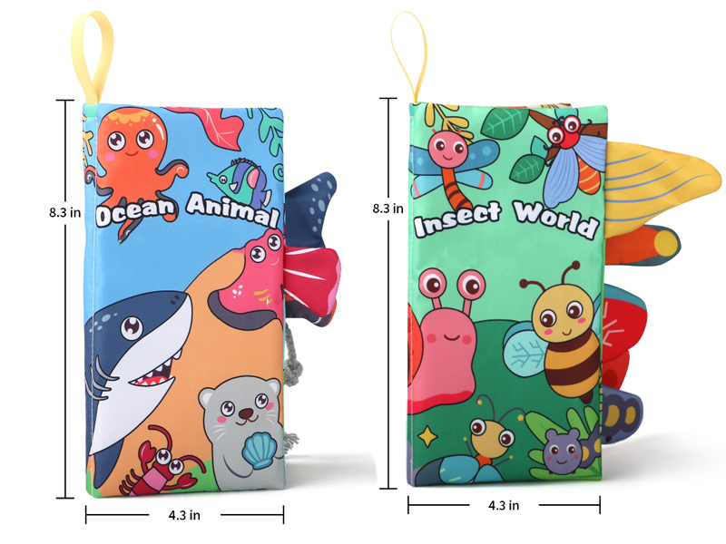 Ocean Animal Insect Tail Cloth Book
