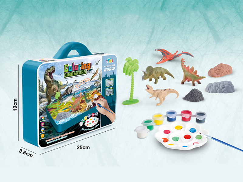 4PCS DIY Dinosaur Coloring