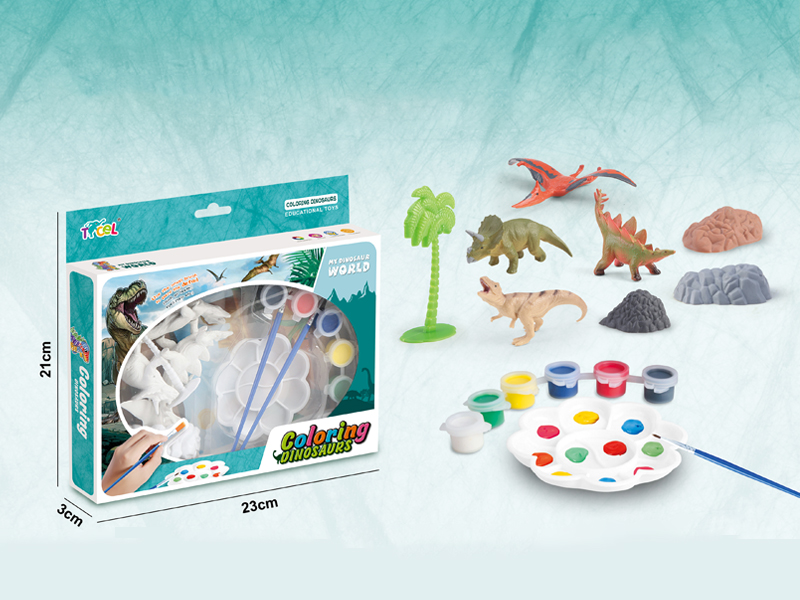 4PCS DIY Dinosaur Coloring