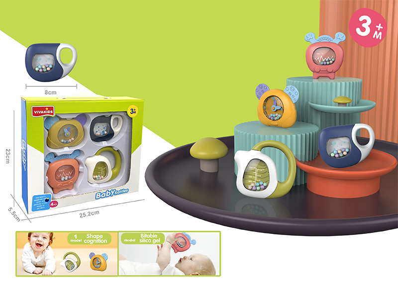4PCS Baby Rattles