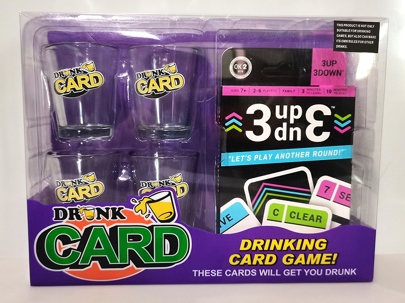 3 Up 3 Down Drinking Game( (4 Cups + A Set Of Card)