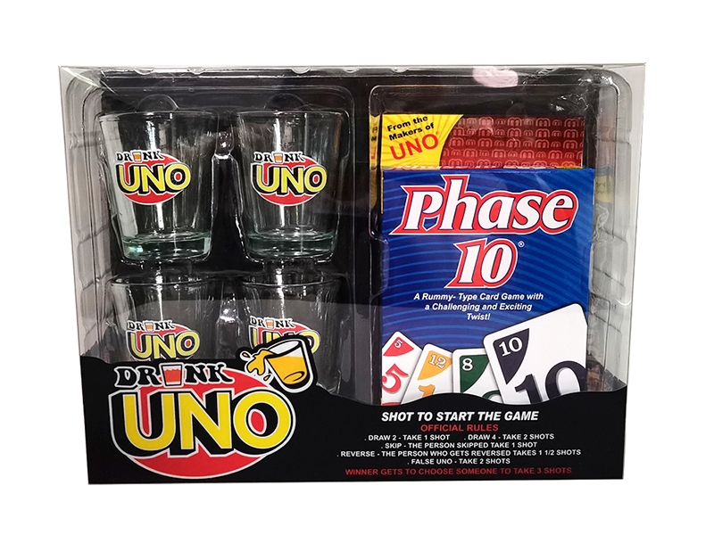 Phase Drinking Game( (4 Cups + A Set Of Card)