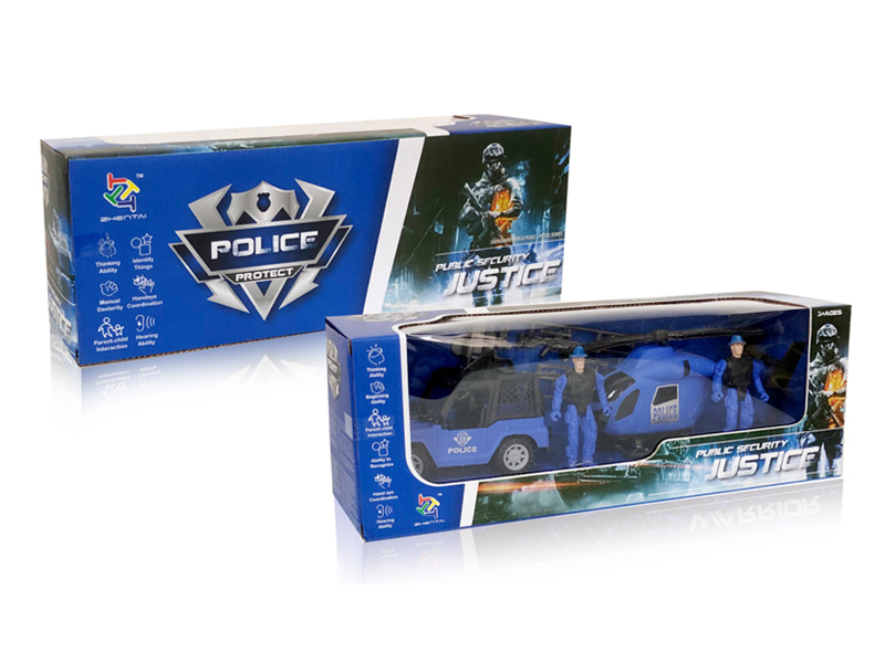 Slide Police Car Set