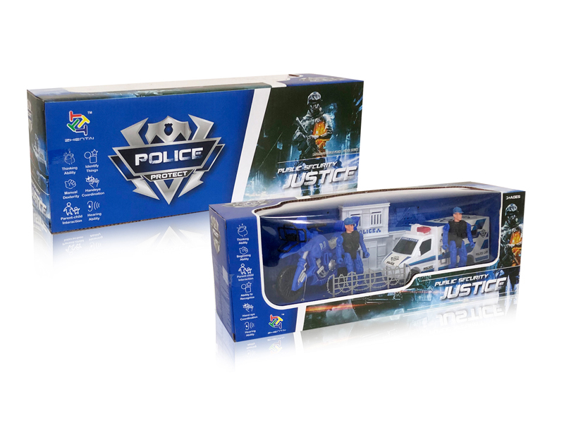 Slide Police Car Set