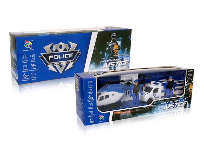 Slide Police Car Set