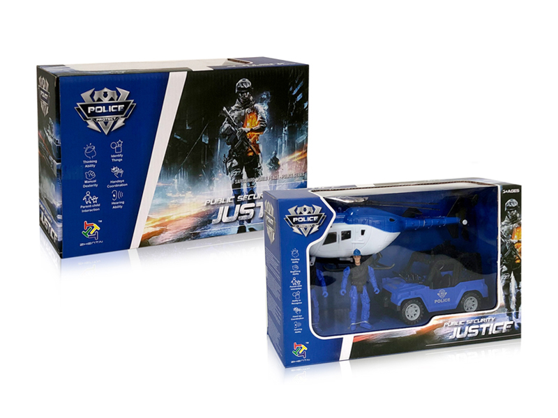 Slide Police Car Set