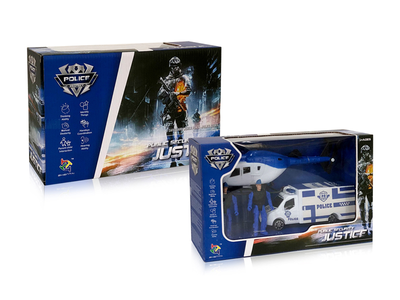 Slide Police Car Set