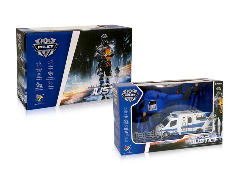 Slide Police Car Set