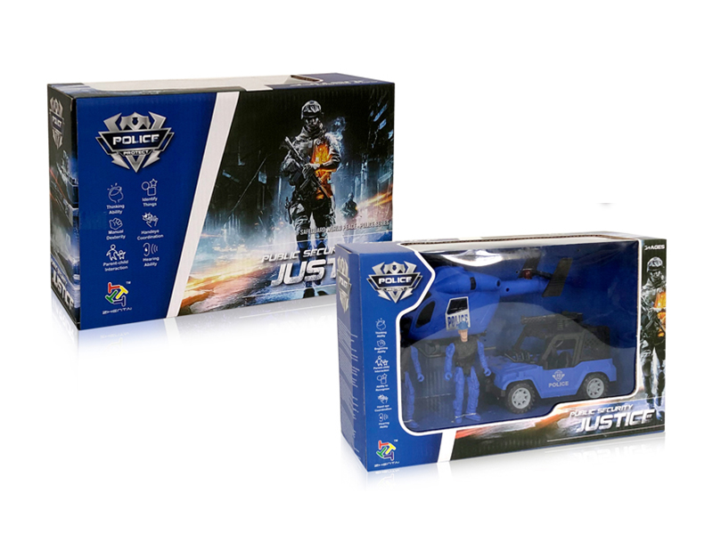 Slide Police Car Set