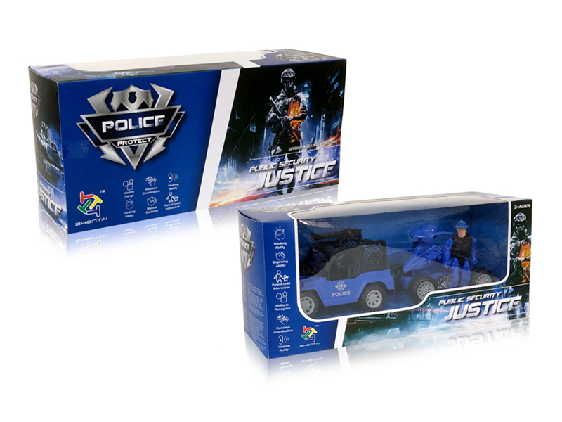 Slide Police Car Set