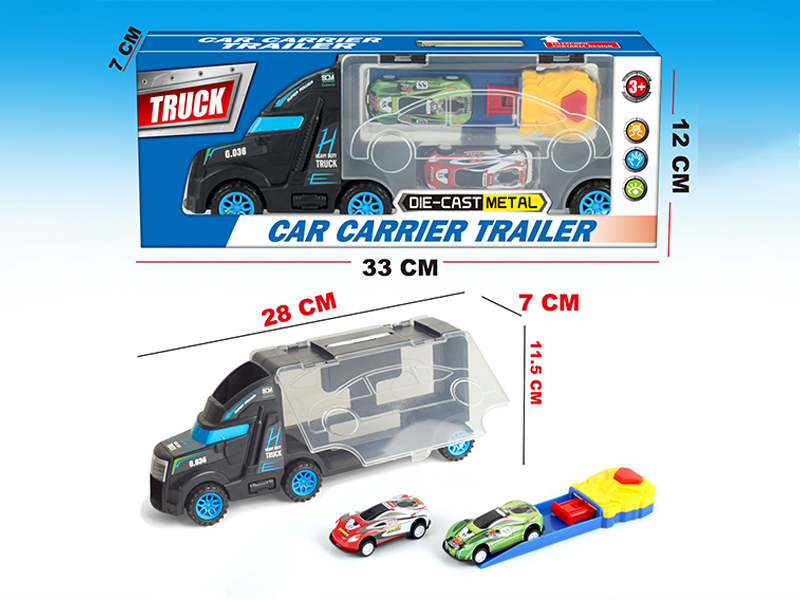 Slide Car Carrier Trailer + Catapult + 2PCS Slide Car