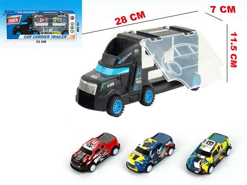 Slide Car Carrier Trailer + 3PCS Cross Country Car