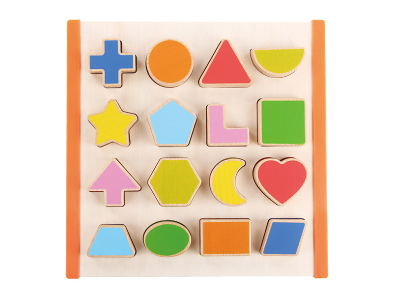 Wooden Geometrical Shape Learning Board