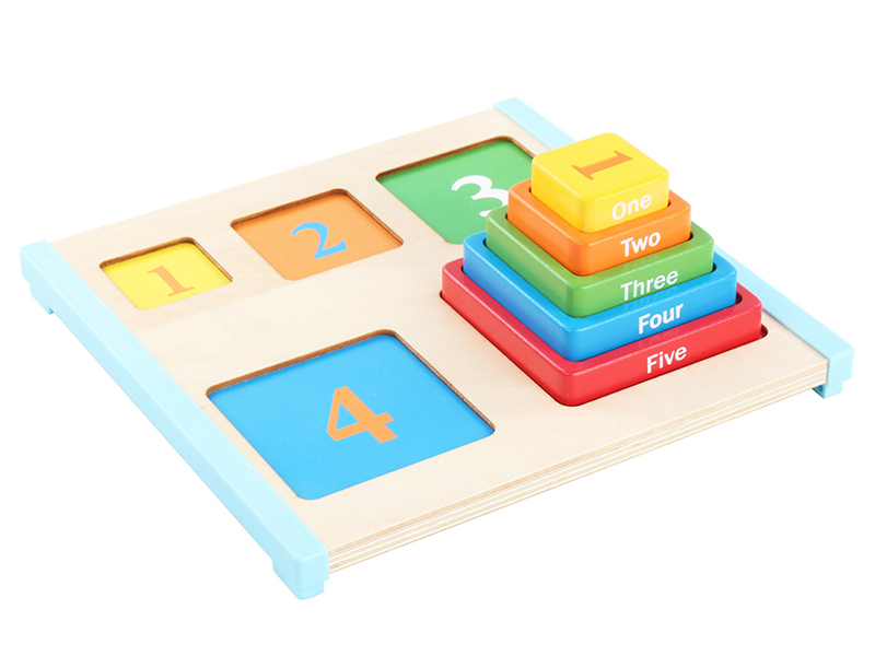 Wooden Digital Color Stack Tower Game Board