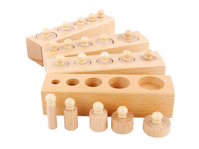 Wooden Cylindrical Matching Block