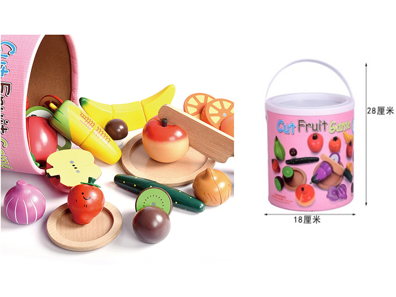 Wooden Cutting Fruits And Vegetable Set