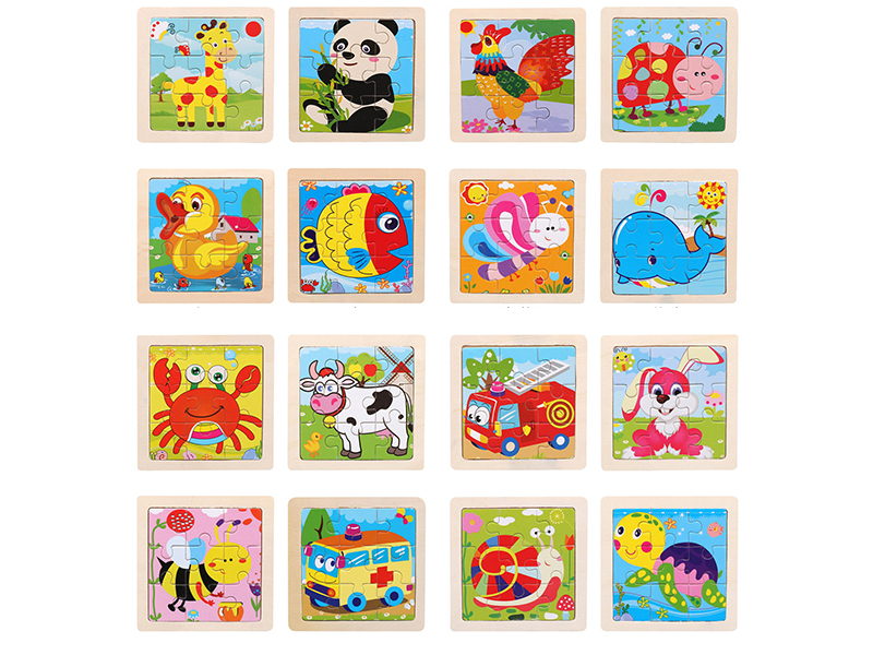 Wooden Small Puzzle 9pcs